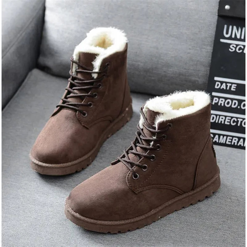 Lace-up Lined Winter Boots | NORA