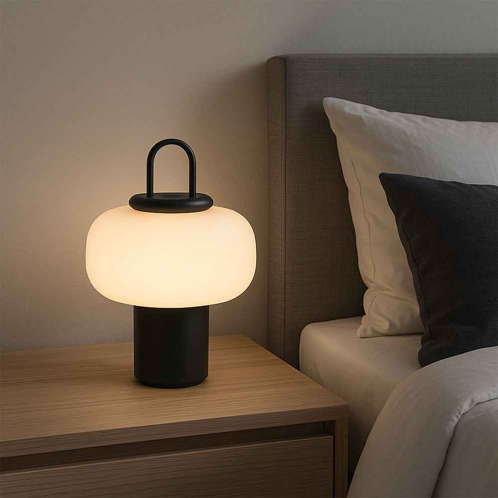 Scandinavian Table Lamp | Modern Glass Design for Bedroom & Living Room 0