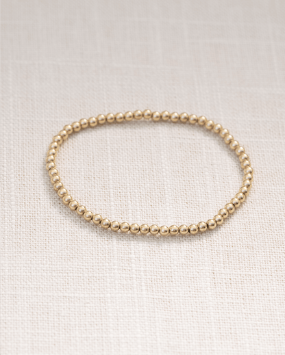 3mm guldklot armband
