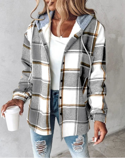 FRANKIE | Comfy Plaid Hoodie