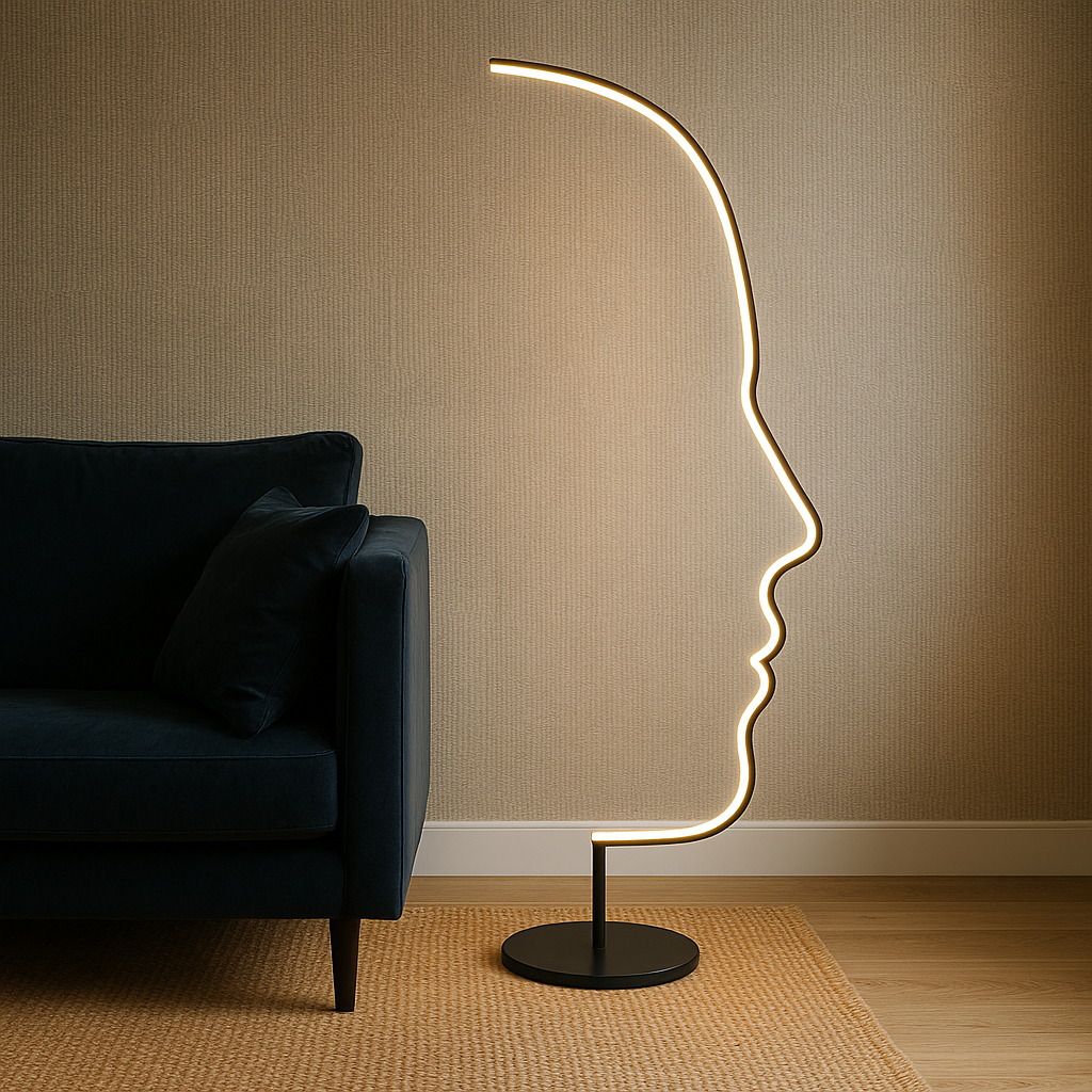 Sculptural Floor Lamp | Modern Abstract Design with Soft LED Lighting 0