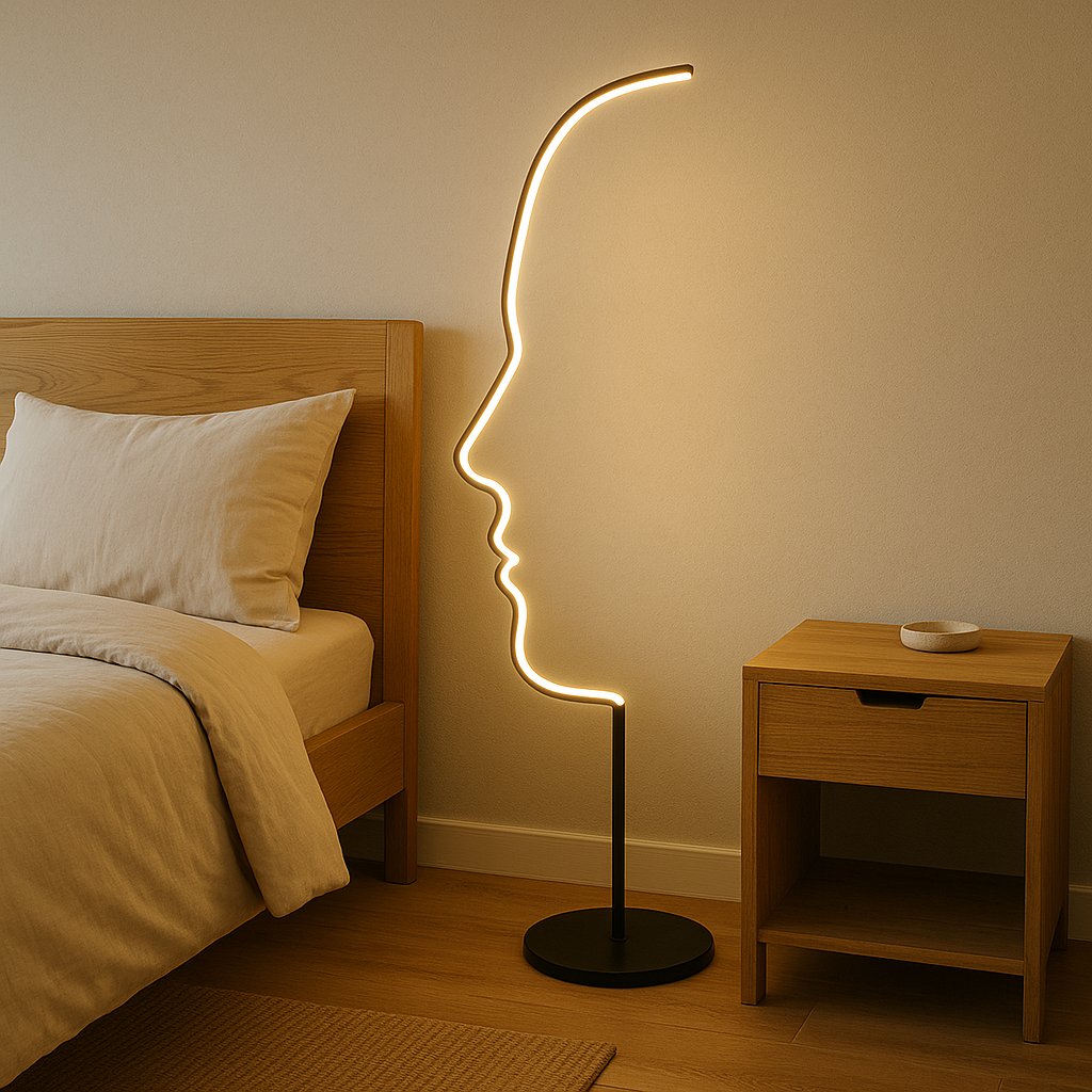 Sculptural Floor Lamp | Modern Abstract Design with Soft LED Lighting 1