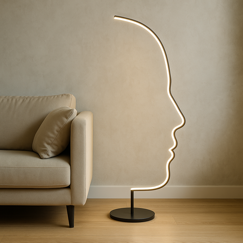Sculptural Floor Lamp | Modern Abstract Design with Soft LED Lighting 2