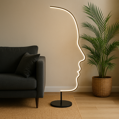 Sculptural Floor Lamp | Modern Abstract Design with Soft LED Lighting 3