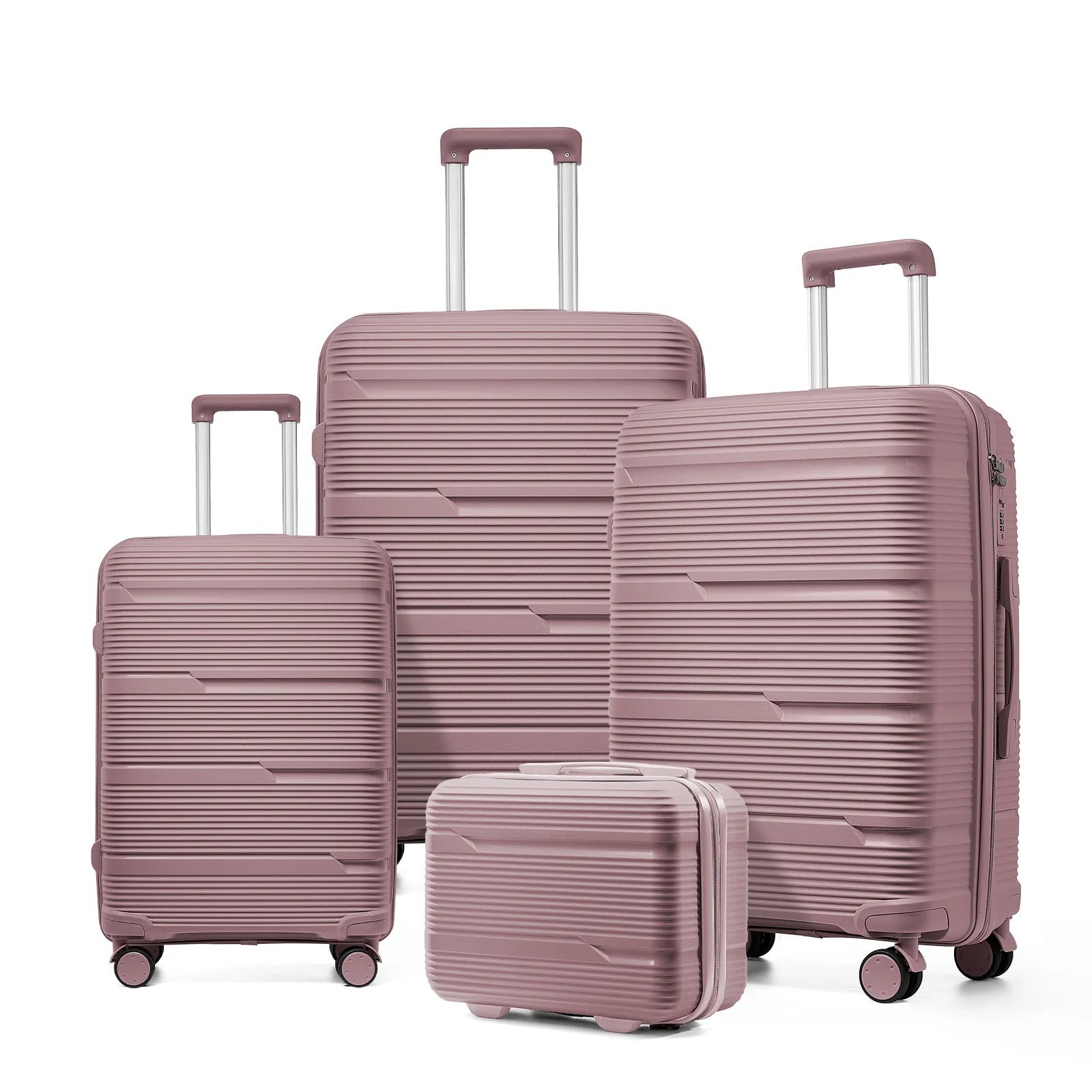 Set di valigie rigide in ABS durevole a 4 pezzi