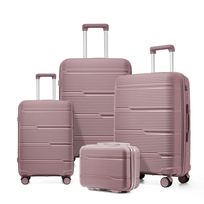 Durable ABS Hardshell 4-Piece Luggage Set