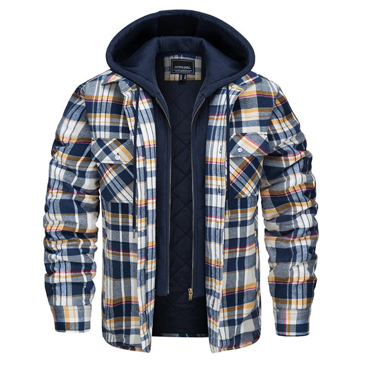 DECLAN | Flannel Hooded Shirt Jacket