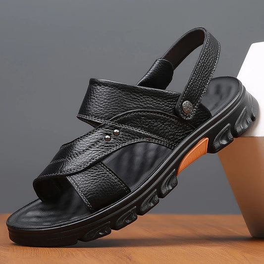 IKE | Massage Sole Leather Sandals