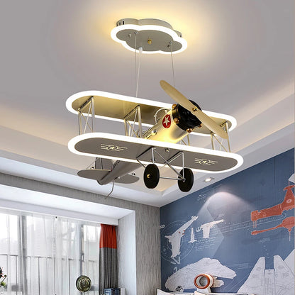 Kinder retro vliegtuig hanglamp