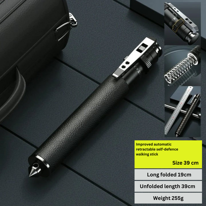 Self-Defense Hiking Pole | Automatic Deployment with Anti-Slip Grip 3