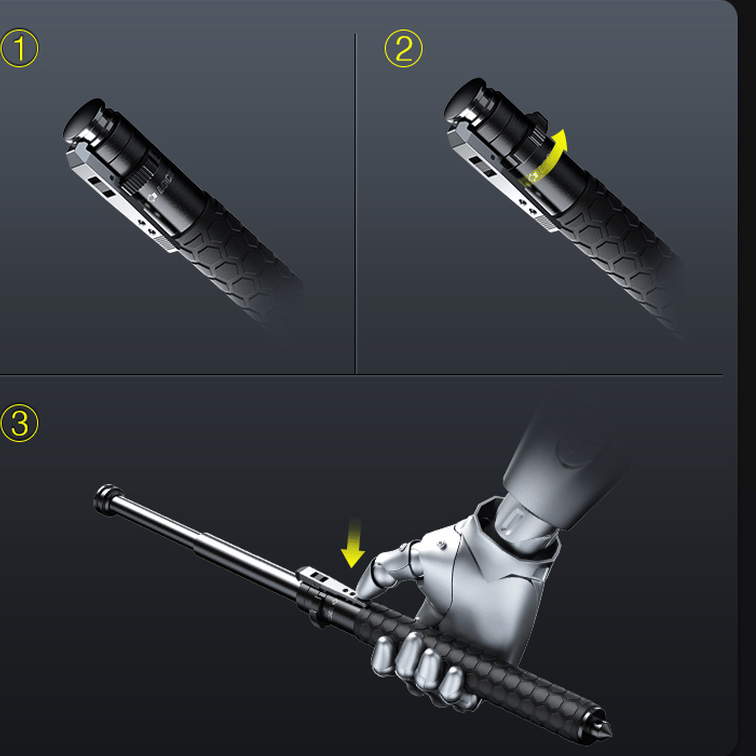 Self-Defense Hiking Pole | Automatic Deployment with Anti-Slip Grip 7