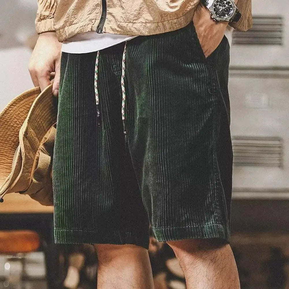 LIAM | Weiche Cord-Shorts mit Kordelzug 