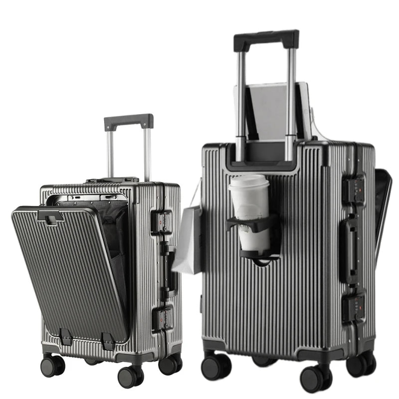 Aluminum Hardshell Carry-On Suitcase