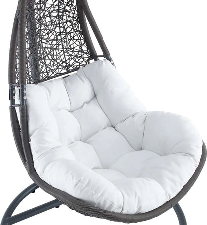 Ensemble de chaise balançoire en rotin tressé Modway Abate pour extérieur avec support