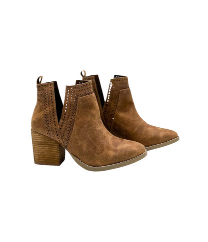 Botki Shaina w kolorze camel