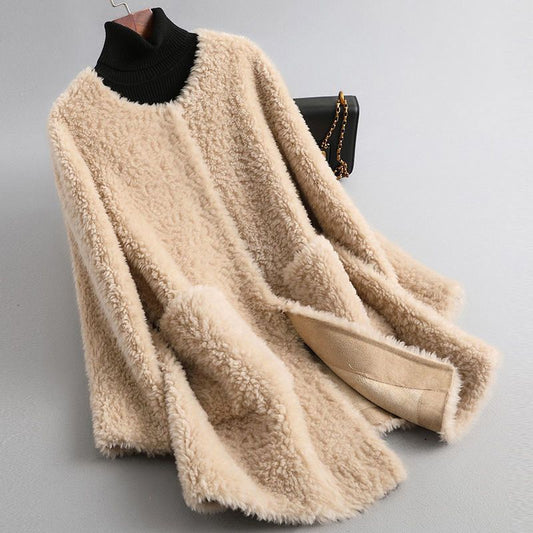 Shearling Coat | Premium Soft Shearling for Elegant Cold-Weather Wear 0