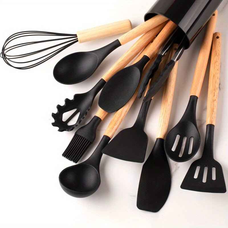 Silicone Kitchen Utensil Set | Heat-Resistant Cooking Tools for Non-Stick Cookware 2