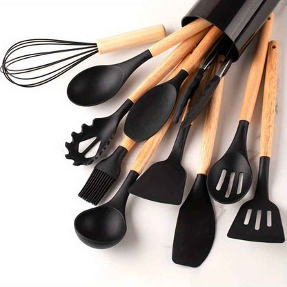 Silicone Kitchen Utensil Set | Heat-Resistant Cooking Tools for Non-Stick Cookware 2