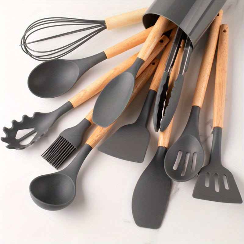 Silicone Kitchen Utensil Set | Heat-Resistant Cooking Tools for Non-Stick Cookware 3