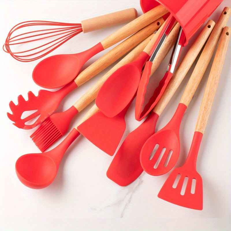 Silicone Kitchen Utensil Set | Heat-Resistant Cooking Tools for Non-Stick Cookware 6