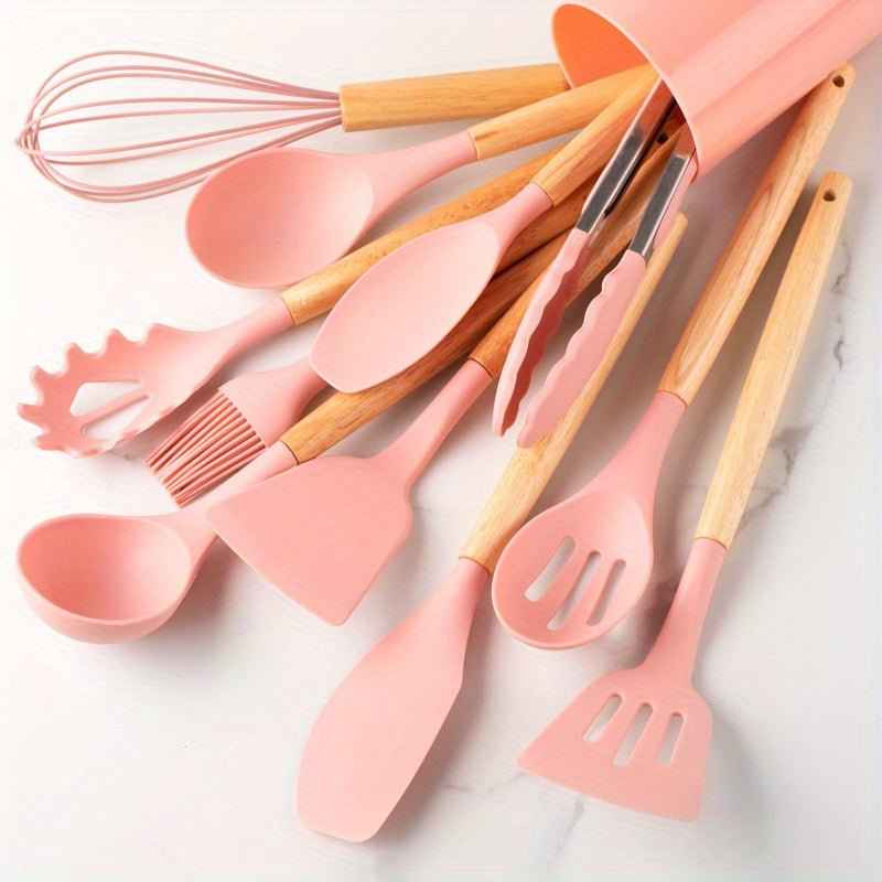 Silicone Kitchen Utensil Set | Heat-Resistant Cooking Tools for Non-Stick Cookware 7