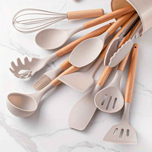 Silicone Utensil Set | Heat-Resistant Tools for Non-Stick Cookware 0