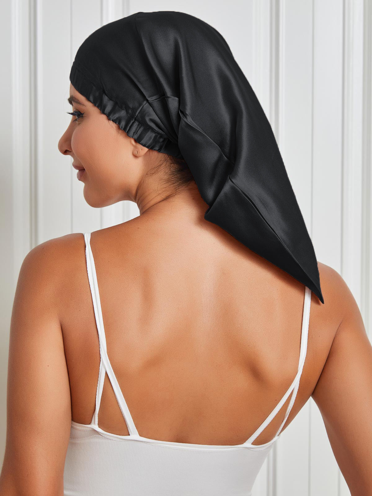 Silk Bonnet for Sleeping | 100% Mulberry Silk Sleep Cap for Curly Hair 2