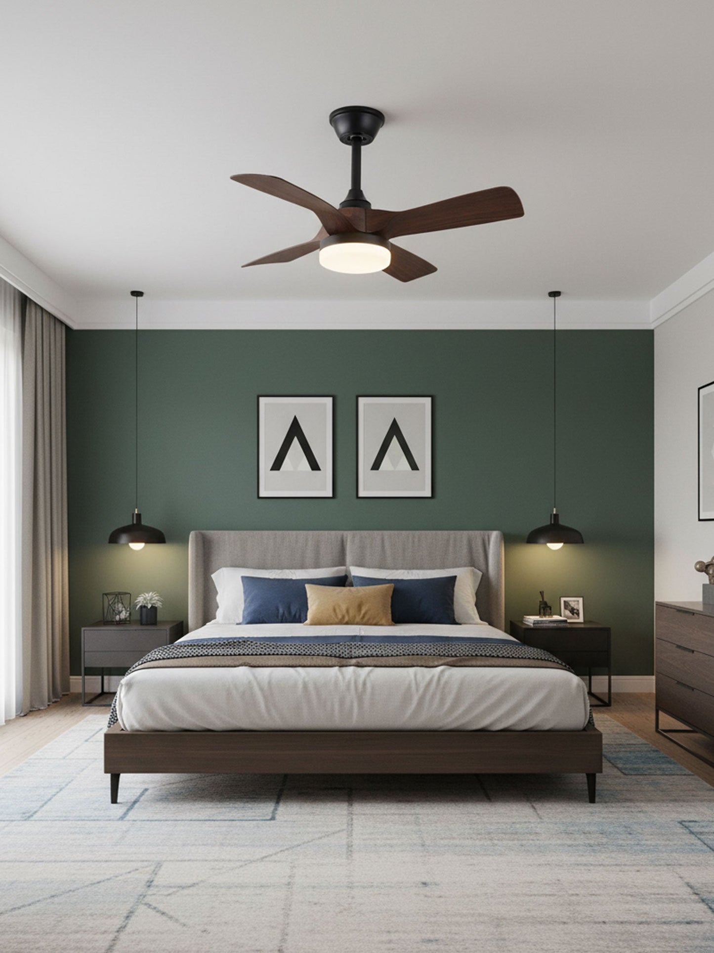 Silven Curve | Ceiling Fan Light with Integrated LED and Variable Speed 4