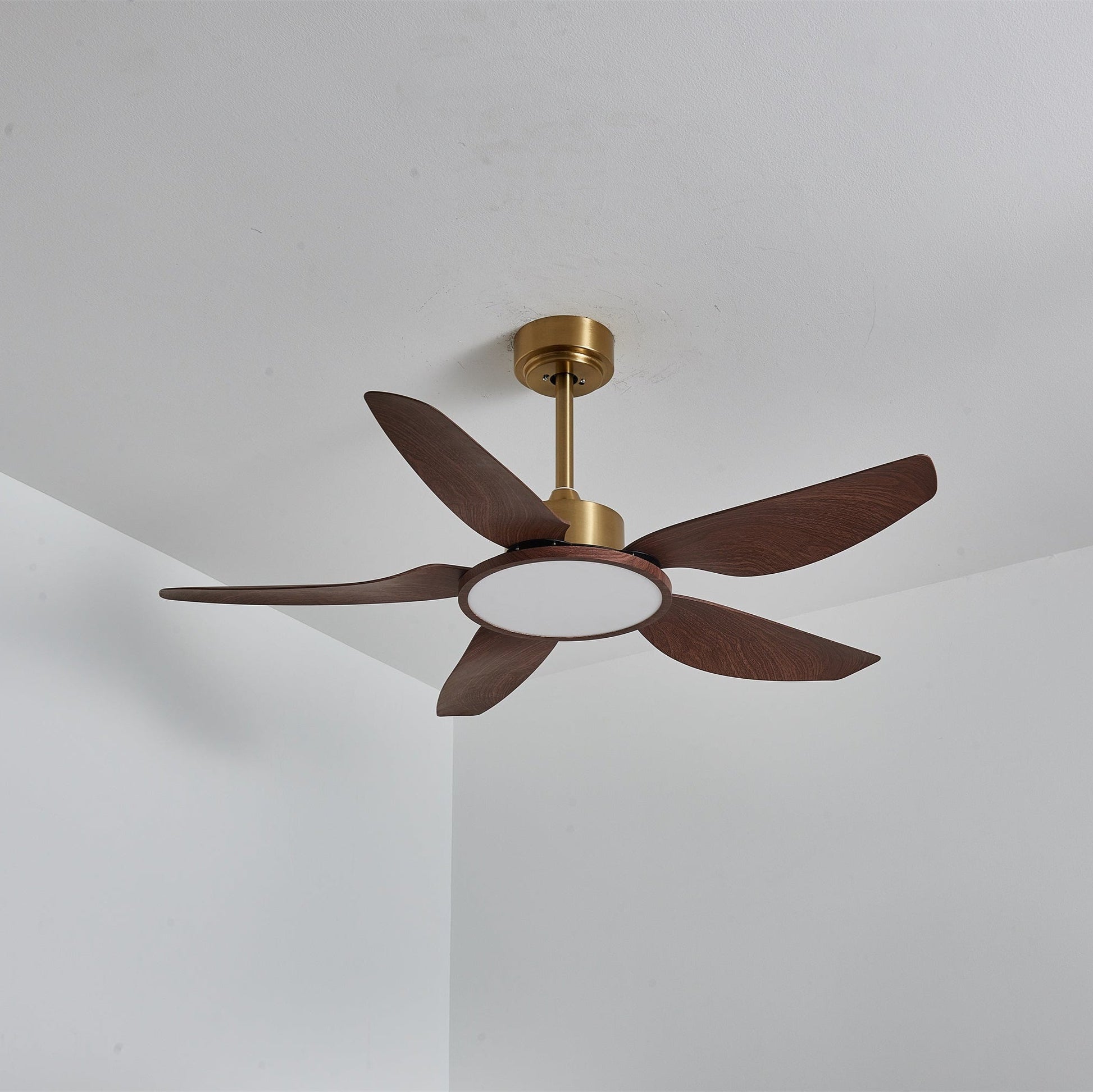 Sirocco Breeze | Ceiling Fan Light with Integrated LED and Walnut Blades 0