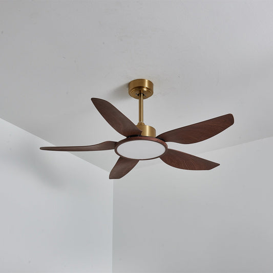 Sirocco Breeze | Ceiling Fan Light with Integrated LED and Walnut Blades 0