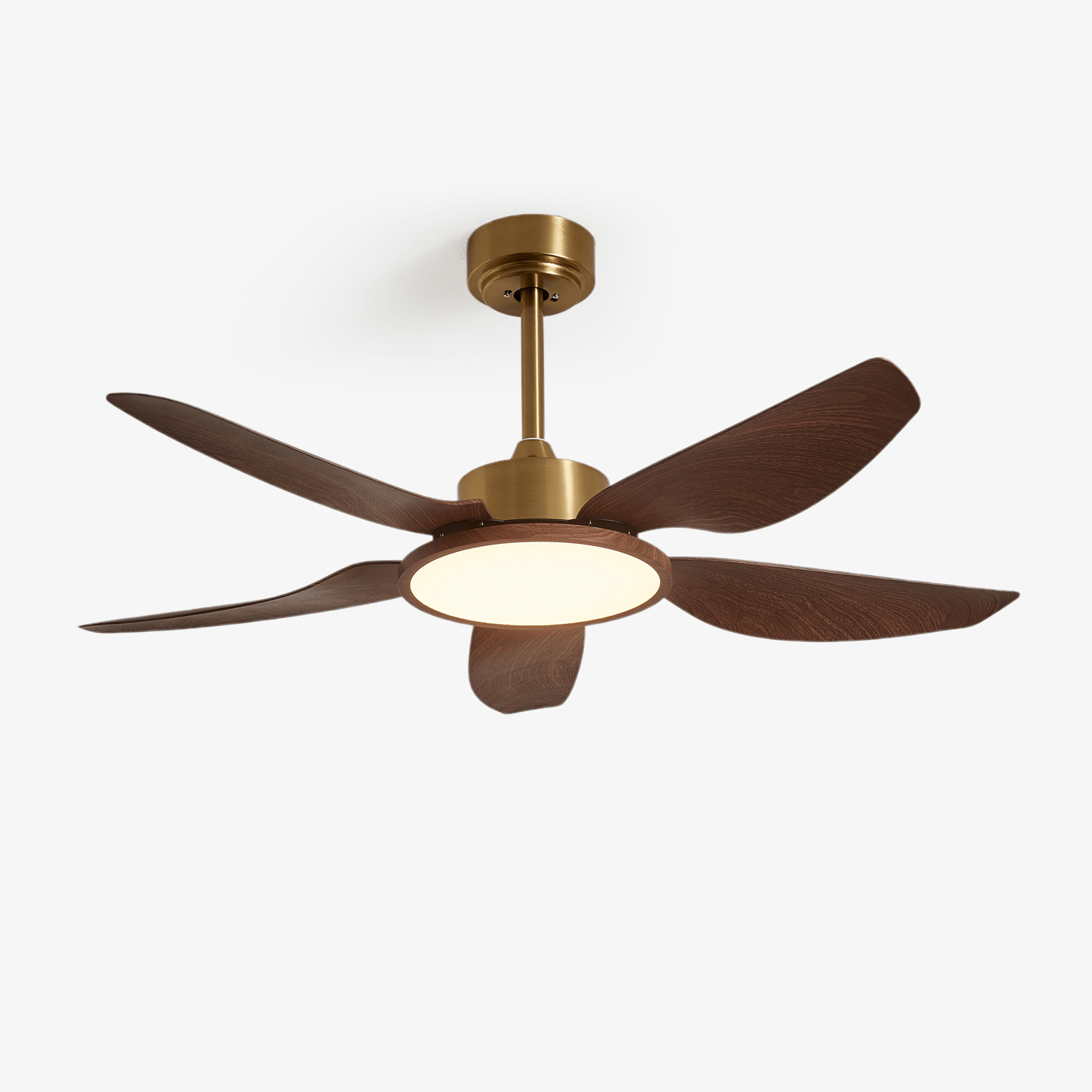 Sirocco Breeze | Ceiling Fan Light with Integrated LED and Walnut Blades 1