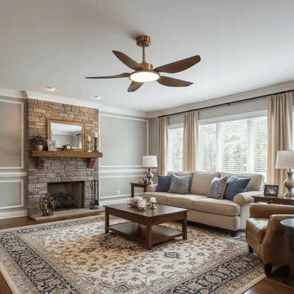 Sirocco Breeze | Ceiling Fan Light with Integrated LED and Walnut Blades 4