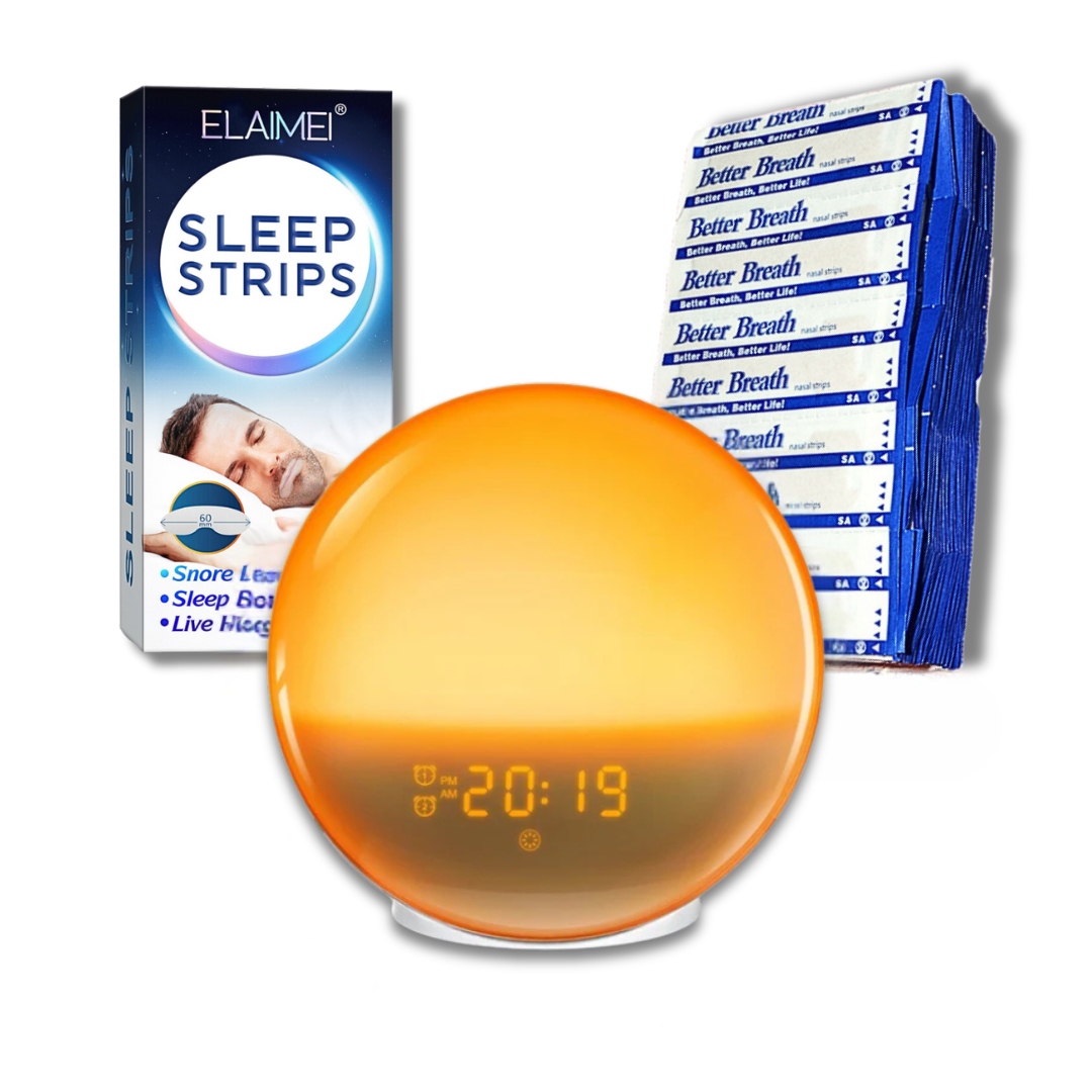 Sleep Aids Bundle | Sleep Strips and Sunrise Wake-Up Light for Restful Nights 0