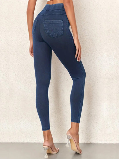 Slim Fit High Waist Jeggings | Comfortable Stretch Denim Design 0