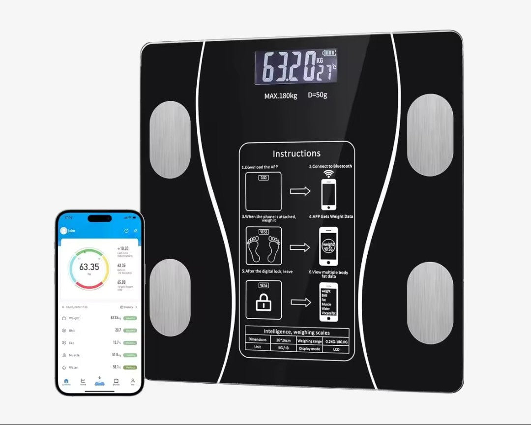 Smart Body Composition Scale | Bluetooth Connectivity with LED Display 1