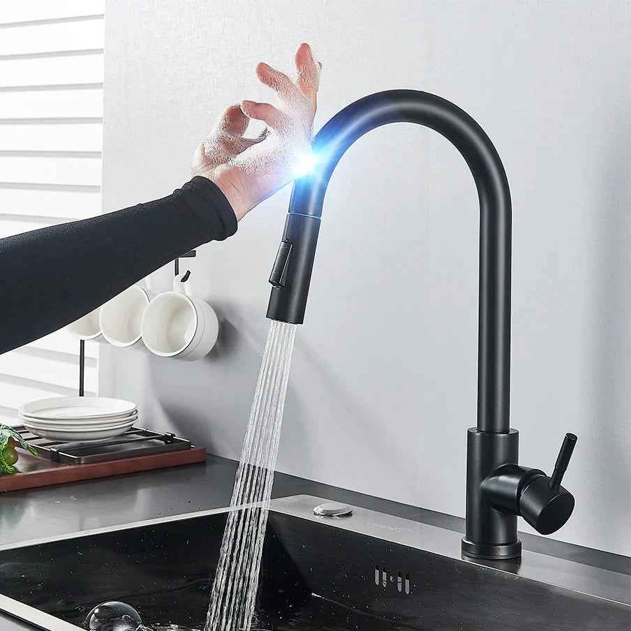 Smart Kitchen Faucet | Touch Control with Pull-Out Sprayer Nozzle 0