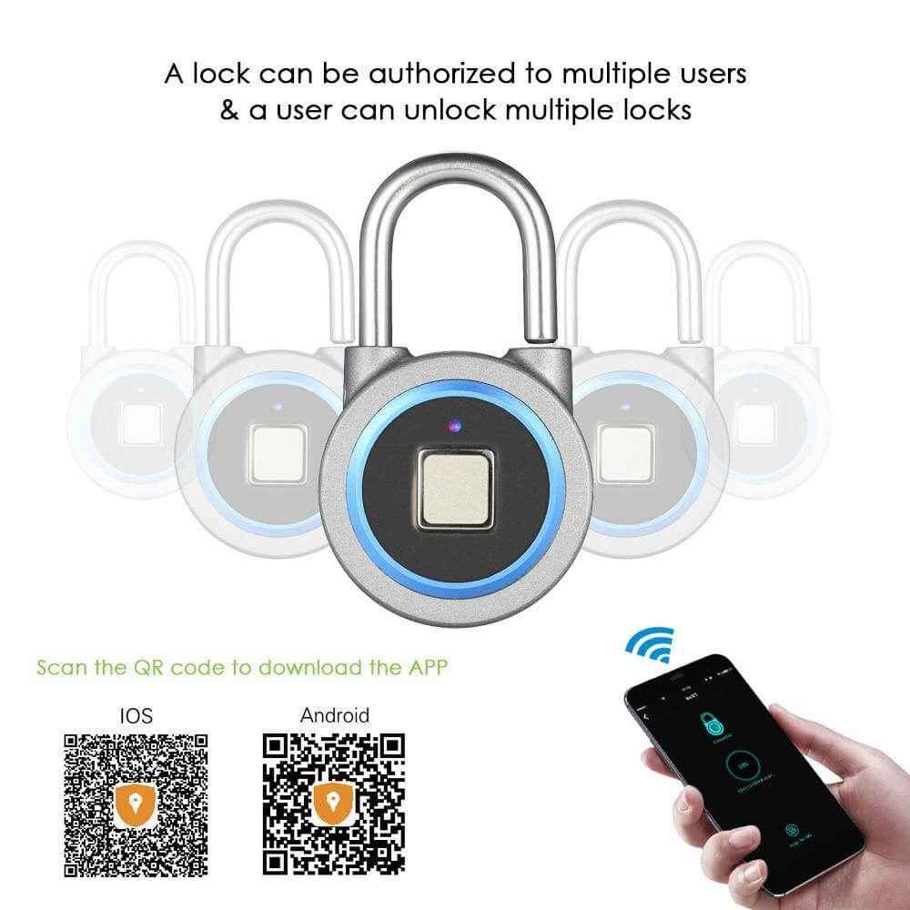 Smart Lock | Biometric Fingerprint Keyless Entry with Bluetooth Access 5