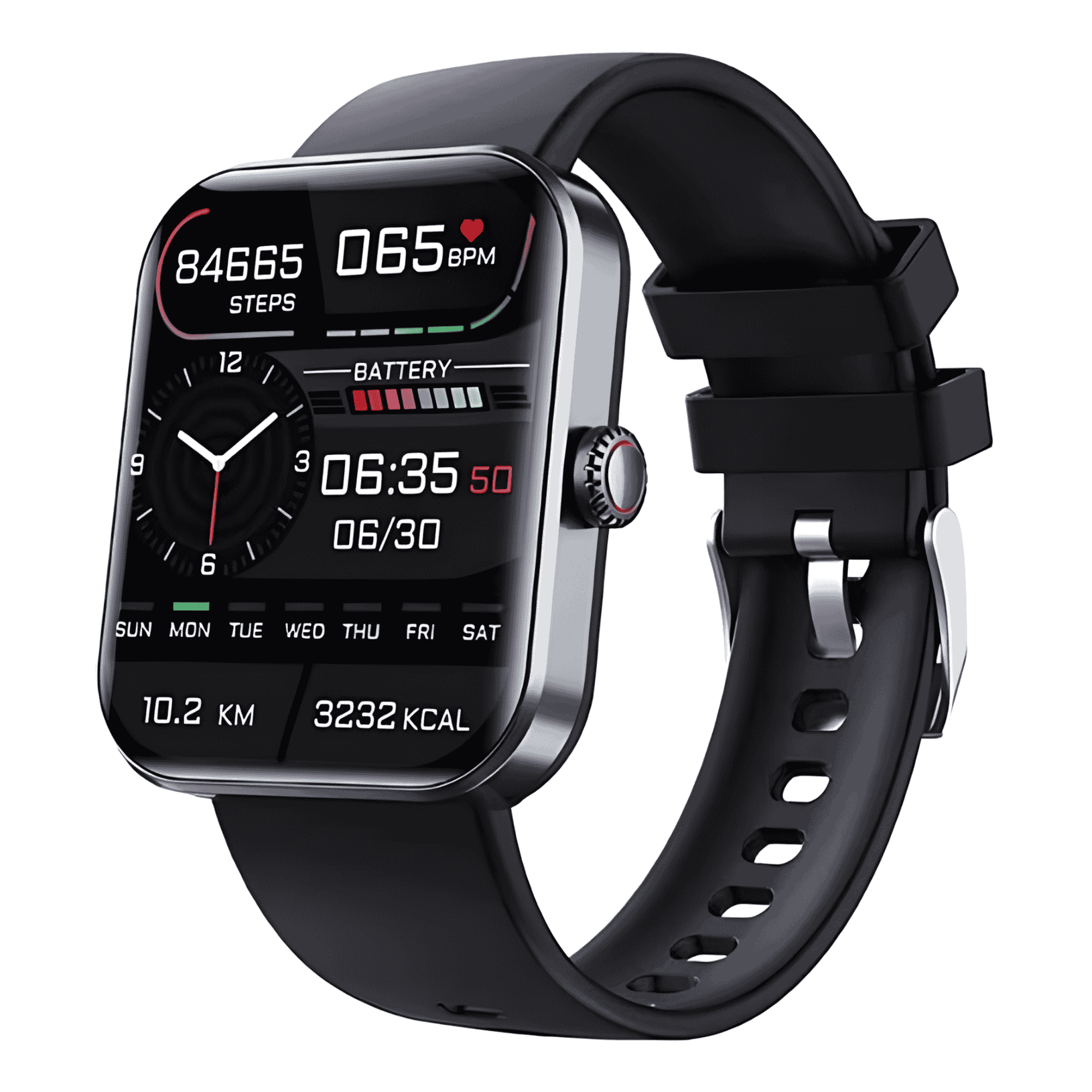Smartwatch | Non-Invasive Glucose Tracker with Heart Rate Monitor 1