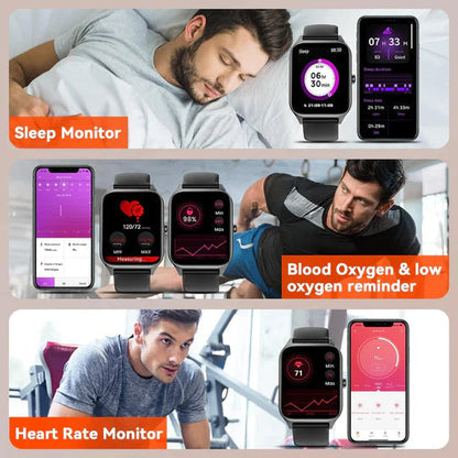 Smartwatch | Non-Invasive Glucose Tracker with Heart Rate Monitor 7
