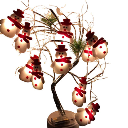 Snowman Christmas Tree Lights | Playful Hanging Ornaments for Holiday Decor 0
