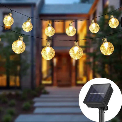 Solar-Powered Outdoor String Lights | Weather Resistant LED Garland 1