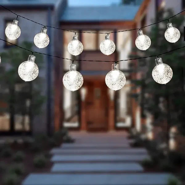 Solar-Powered Outdoor String Lights | Weather Resistant LED Garland 2