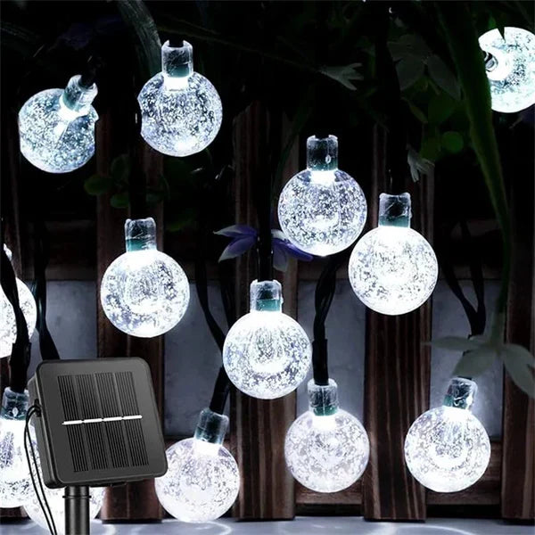 Solar-Powered Outdoor String Lights | Weather Resistant LED Garland 4