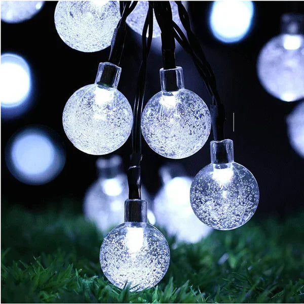 Solar-Powered Outdoor String Lights | Weather Resistant LED Garland 7