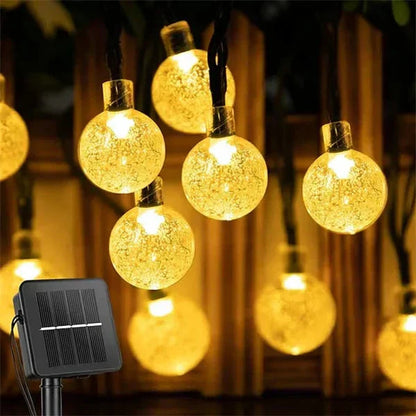 Solar-Powered Outdoor String Lights | Weather Resistant LED Garland 8