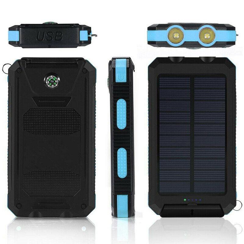 Solar Power Bank | 500000mAh Waterproof Portable Charger with Dual USB Ports 6