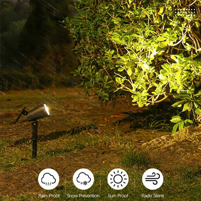 Solar Powered Garden Spotlight | 9 Color LED Outdoor Lighting 2