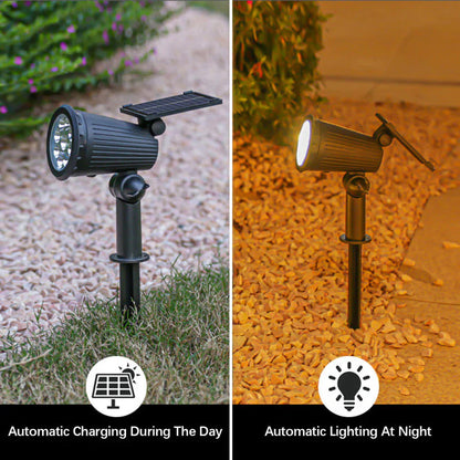 Solar Powered Garden Spotlight | 9 Color LED Outdoor Lighting 4