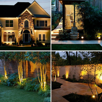 Solar Powered Garden Spotlight | 9 Color LED Outdoor Lighting 8