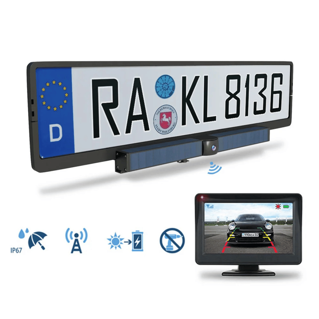 Solar Rear-View Camera System | Wireless HD with Night Vision 0